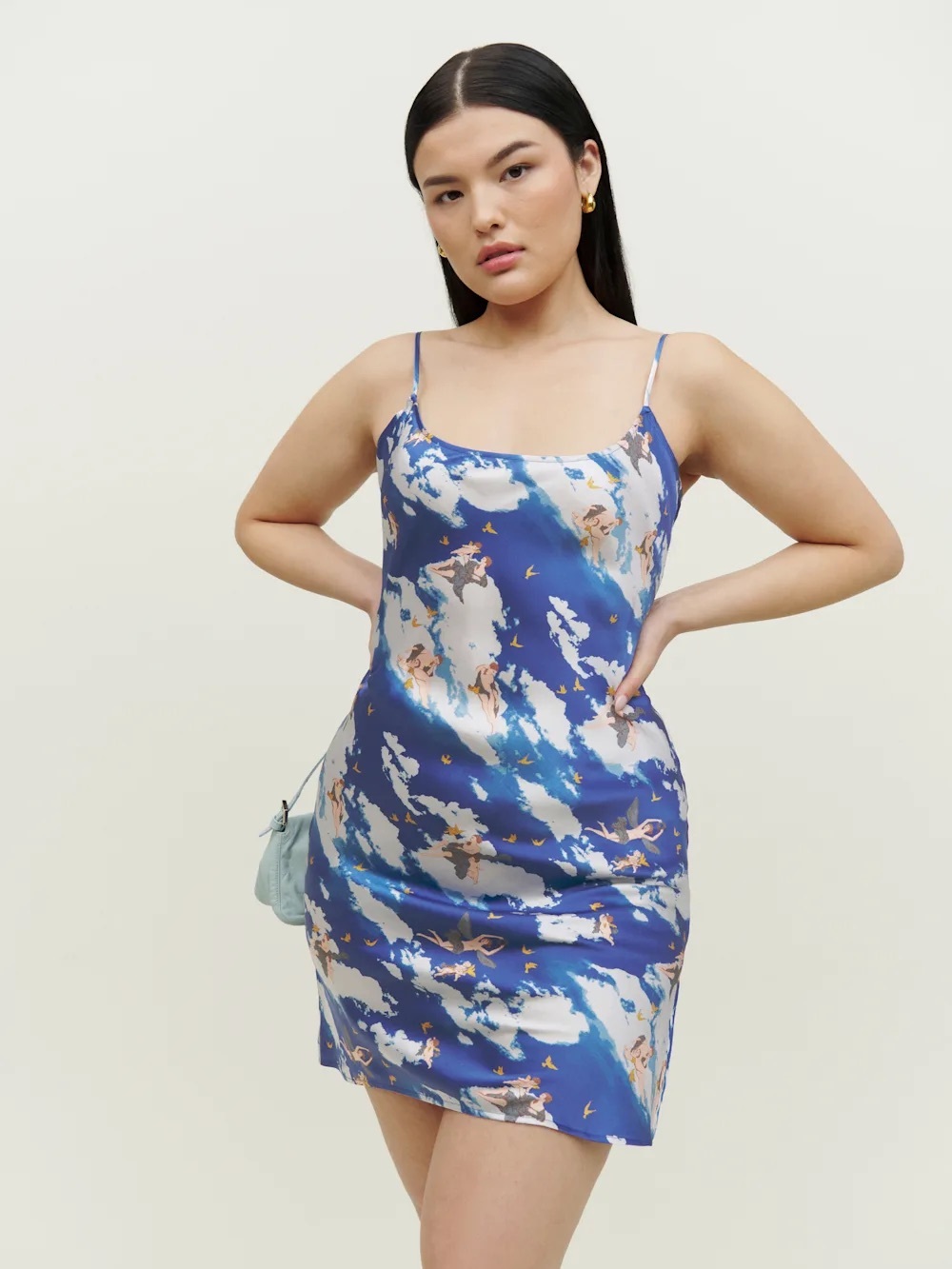 Reformation Rhea Silk Dress Heaven - Size L